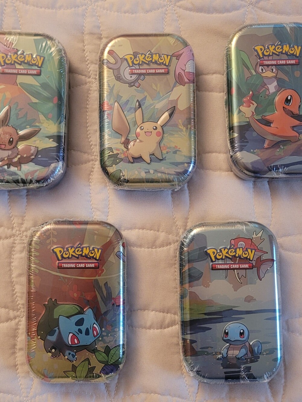 5 Pokemon TCG Kanto Friends 2019 Mini Tin Factory Sealed Booster Packs Art Card